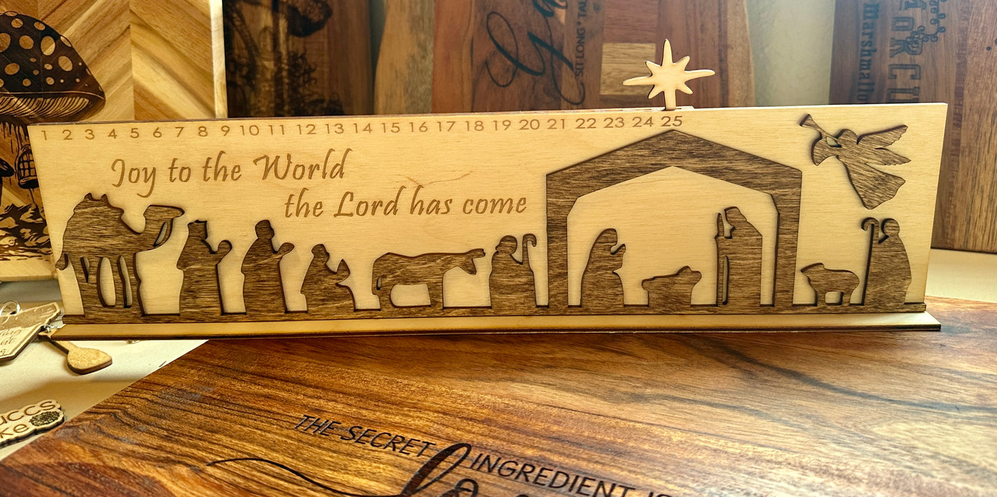 Countdown Calendar - Nativity Scene